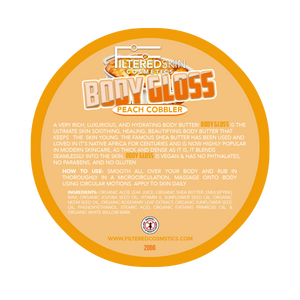 Body Gloss 
body butter ( Peach Cobbler)