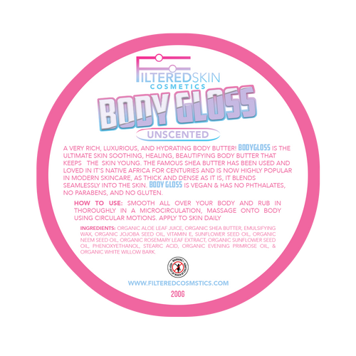 Unscented Body Gloss Body Butter